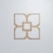 Ekena Millwork Large Olivia Decorative Fretwork Wood Wall Panels, Red Oak, 23 3/8"W x 23 3/8"H x 3/8"T WALW24X24X0375OLVRO - alternate 6